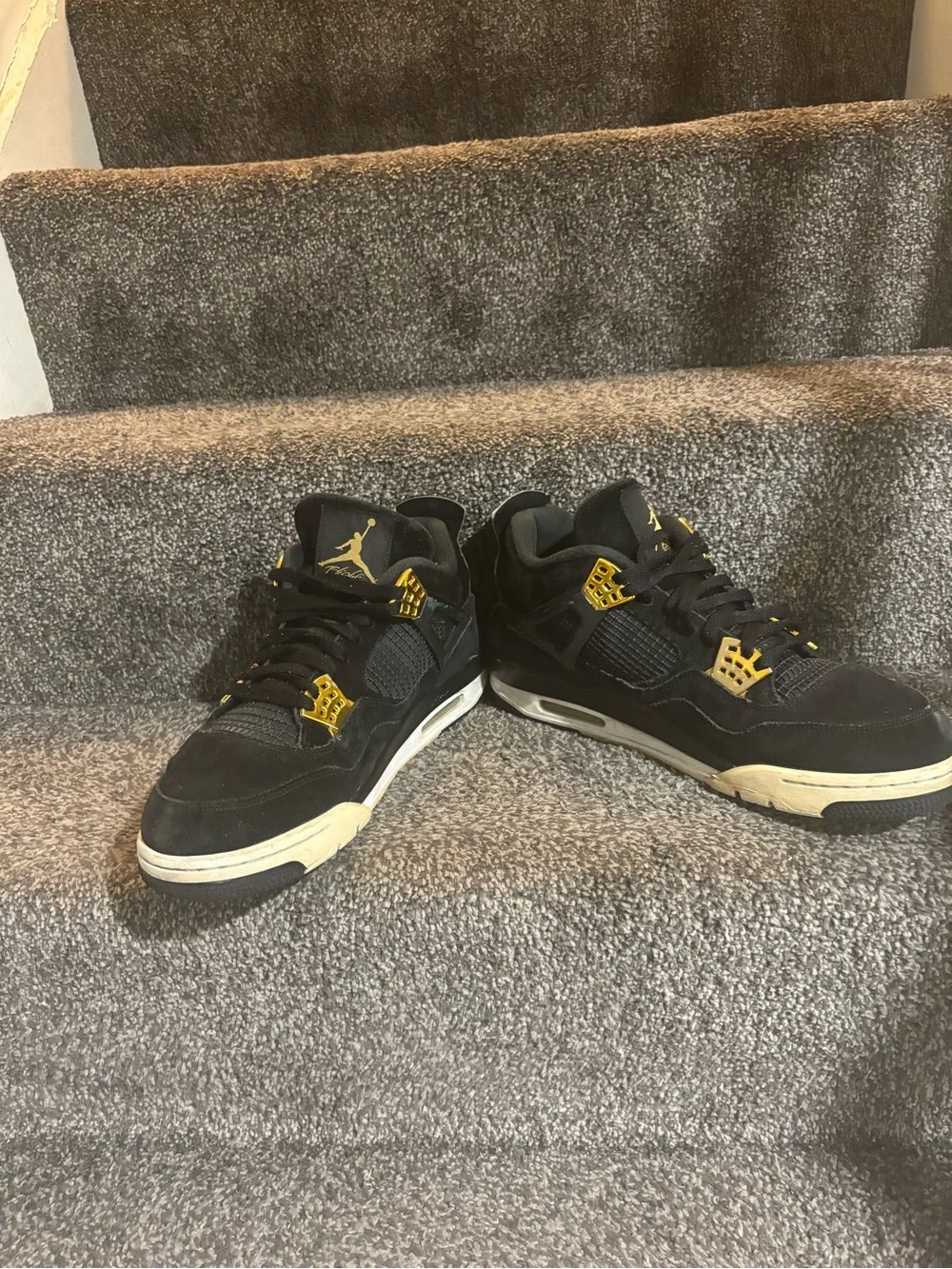 Air Jordan 4 Retro Royalty Black Gold size 13